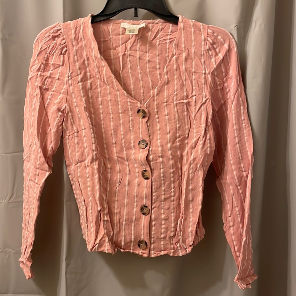 Long Sleeve Button Front